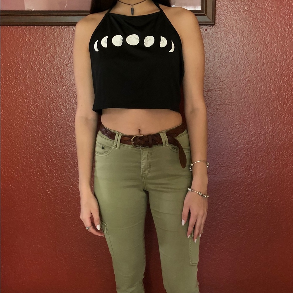 Moon phase crop top